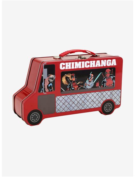 deadpool metal lunch box|Marvel Deadpool Chimichanga Truck Metal .